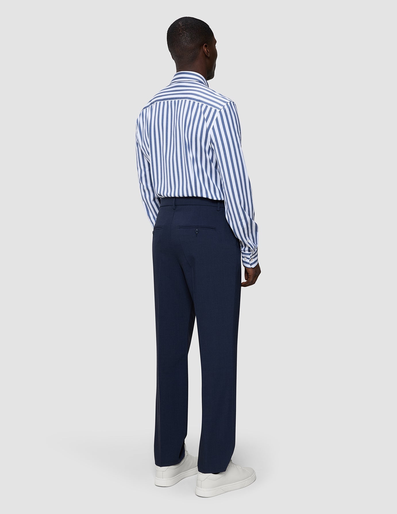 Classic Shirt Dusky Blue Stripe Regular